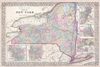1867 Mitchell Map of New York State