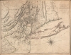 1775 Montresor Map of New York and Vermont