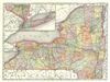 1888 Rand McNally Map of New York