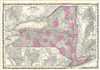 1863 Johnson Map of New York State