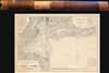 1845 U.S. Coast Survey Nautical Map of New York Harbor w/ original mailer