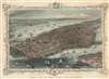 1853 Capewell and Kimmel Bird's-Eye View of New York City