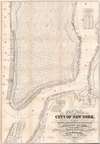 New Map of that Part of the City of New York south from 20th Street on the Hudson and 35th Street on the East River. - Main View Thumbnail