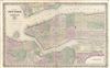 1855 Colton Map of New York City and Brooklyn (first edtion)