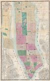 1865 Dripps Map of New York City