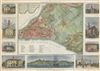 1876 Harpers Weekly Map of New York City