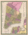 1849 Mitchell Map of New York City