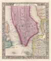 1861 Mitchell City Map or Plan of New York City