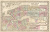 1882 Mitchell Map of New York City, New York