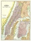 1892 Rand McNally Map or Plan of New York City, New York