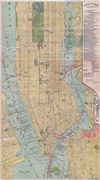 1894 Walker Map or Plan of New York City