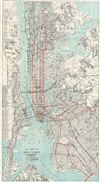1907 Walker Pocket Map of New York City
