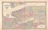 1855 Colton Map of New York City and Brooklyn (First Edtion!)