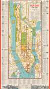 1945 Hagstrom Map of New York City and its Tourist Attractions