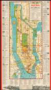 1949 Hagstrom Map Of New York and its Tourist Attractions
