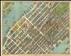 1964 Bollmann View and Map of New York City, Midtown