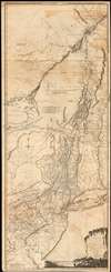 1775 Jefferys-Holland Map of New York, New Jersey, Vermont, Hudson Valley