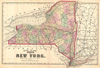 1873 Beers Map of New York