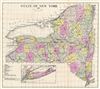 1912 Century Map of the State of New York