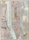 1864 Dripps Map of New York City and Vicinity