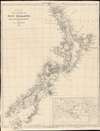 1850 John Arrowsmith Map of New Zealand