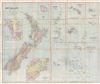 1888 Philip Map of New Zealand and Polynesia