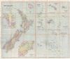 1888 Philip Map of New Zealand and Polynesia