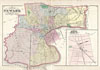 1872 Beers Map of Newark, New Jersey
