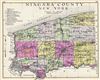 1912 Century Map of Niagara County, New York