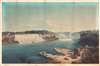 1852 Sebron and Salathe Aquatint View of Niagara Falls General View