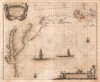1666 Goos Map of Virginia, New York, New England: w/ Chesapeake Bay, Cape Cod