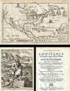 1688 Hennepin Map of North America (first map to name Louisiana)