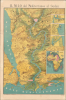 1885 Antonio Vallardi Bird's Eye View of the Nile River from the Delta to Khartoum