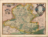 1595 Ortelius Map of Hainaut, Belgium