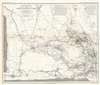 1868 Petermann Map of East Africa Exploration Routes