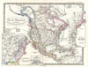 1855 Spruner Map of North America - Overview of Discovery, Conquest and Colonization