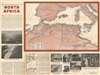 1942 Army Orientation Service Newsmap of North Africa