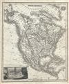 1834 Blackie Fullarton and Company Map of North America w/ Niagara Falls