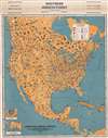 1929 Geographical Publishing Pictorial Resource Map of North America