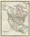 1835 Hall Map of North America
