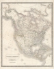1843 Johnston Map of North America with Republic of Texas