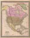 1850 Mitchell Map of North America