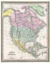 1853 Mitchell Map of North America