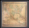 1855 Jacob Monk Wall Map of North America and the United States