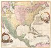 1752 Postlethwayte Wall Map of North America