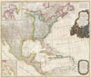 1794 Pownell Wall Map of North America and the West Indies