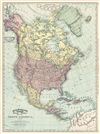 1892 Rand McNally Map of North America