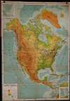 1949 Rand McNally Wall Map of North America