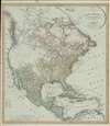 1804 Reichard Map of North America w/ state of Franklinia