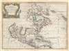 1677 De Rossi/ Sanson Map of North America
